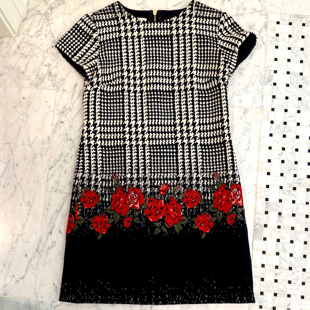 Sara Campbell houndstooth check dress 4